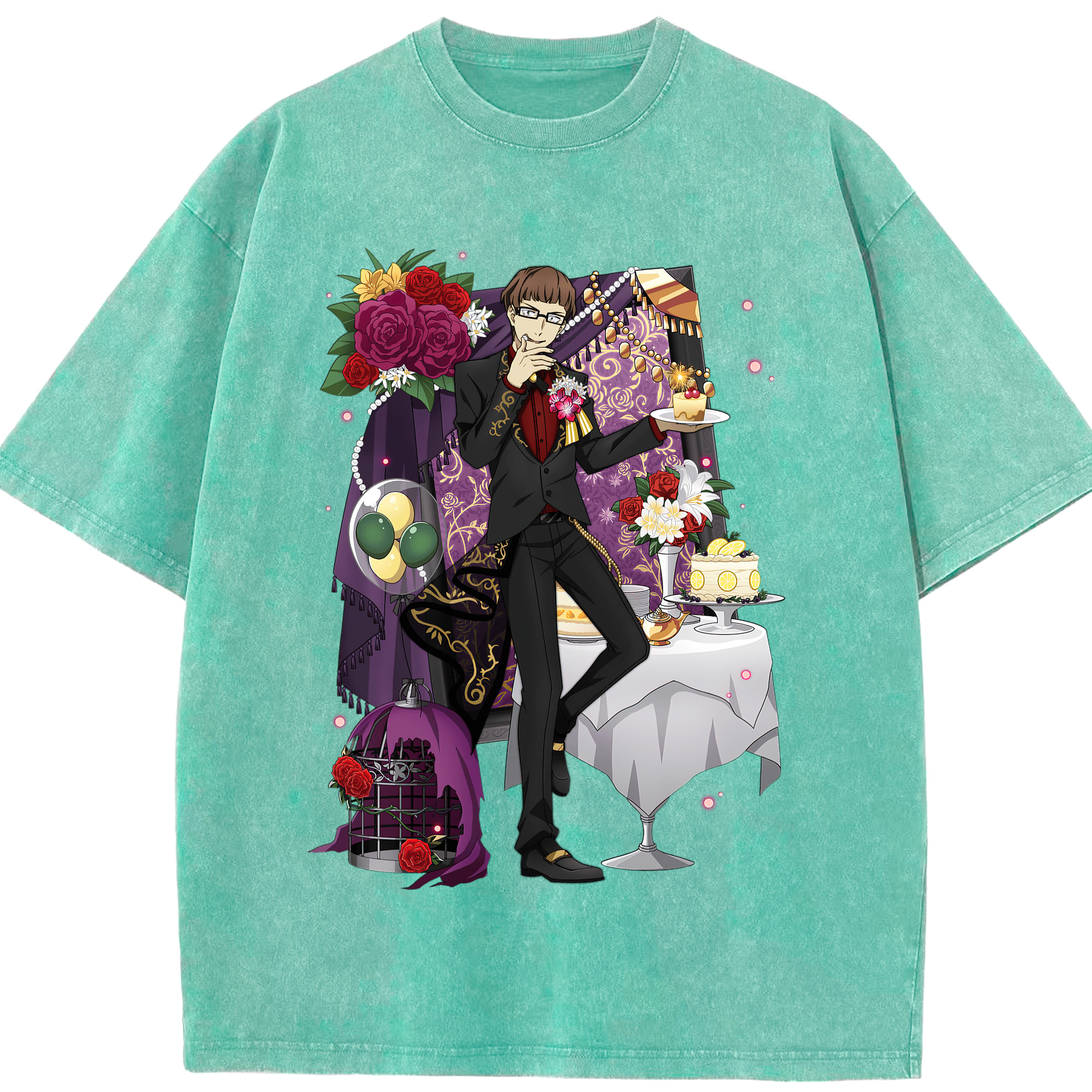 （画像用） 文豪ストレイドッグス Bungo Stray Dogs 綿100% ヴィンテージ風 半袖Tシャツ（フロントプリント）